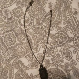 Black pendant necklace